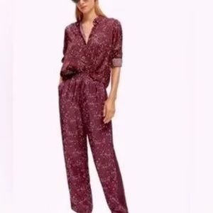 NWT Scotch & Soda Mid Rise Wide Leg Pants Gia Size L/32 $178